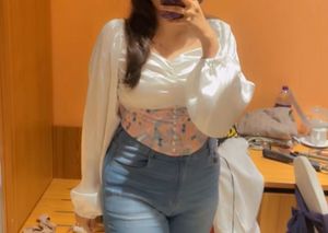 Puff Sleeves Corset Top