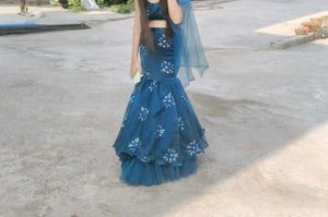 Mermaid Crop Top Lehenga