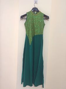 Green Sequin Evening Dress