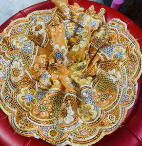 Laddu Gopal Fancy Dress Fabric Sefon Size 4,5,6