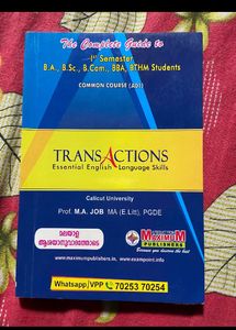 Common Courses Calicut University ( Guide)