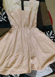 Nude Colour Midi Dress