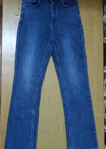 Blue Straight Leg Jeans