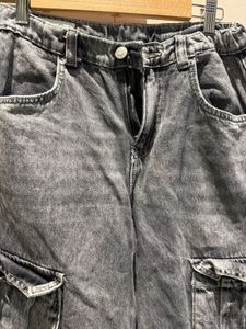 Zara Gray Cargo Jeans