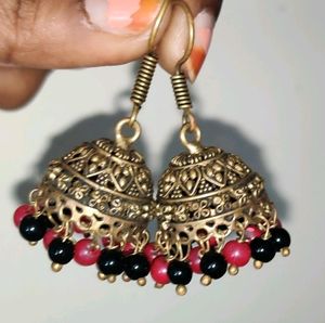 Red Ethnic Jumka