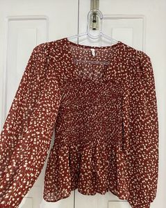 Floral Red Top