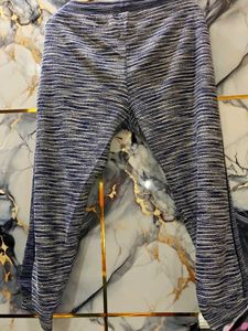 Stylish Blue Knit Joggers