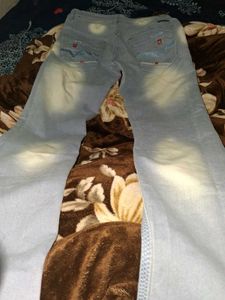 new blue denim jeans