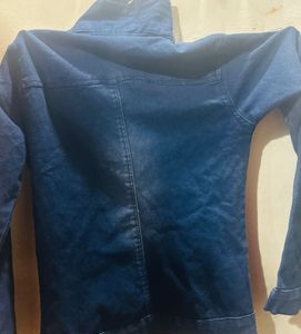 Jacket Dark Blue Coloured for Girls/Women Overcoat