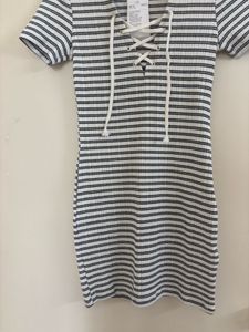 H&amp;M LACING-DETAIL BODYCON DRESS
