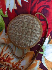 Woven Circle Crossbody Bag