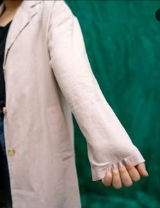 Brand New Pure Linen Coat - Light Mauve