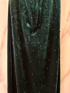 Gorgeous Green Gown Velvet