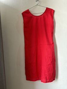 Silk Sleveeless Kurti