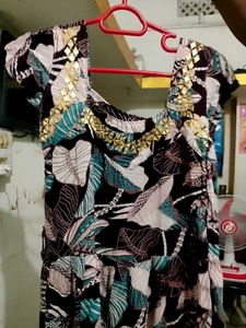 Leaf Print Dress