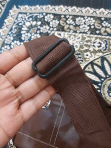 Tycoon Brown Leather Crossbody Bag