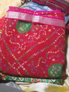 Red Bandhani Dupatta