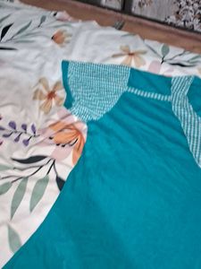 Teal Butterfly Applique Night T Shirt