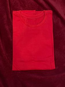 Basic Red Full Sleeves Tshirt