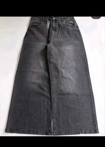 h&amp;m washed baggy jeans