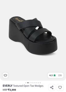 Black Platform Slides