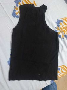Sleeveless Black Top