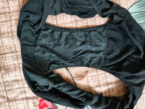 Comfy Dark Gray Star Print Cotton Briefs