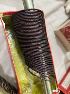 Wine Shimmer Metal Bangles