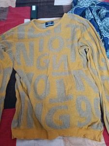 Stylish Yellow Knit Sweater