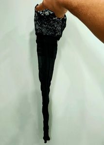 White And Black Stockings