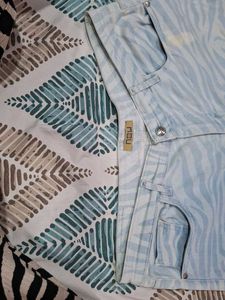 REU Zebra Print Jeans