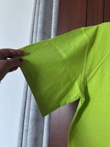 Oversized Green Printed Tshirt