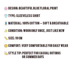 Sleeveless Shirt With Floral Print