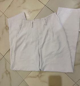 Beige Wide Leg Pants