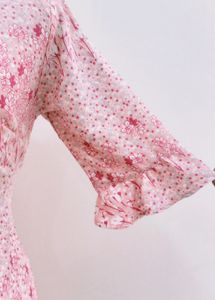 Pink Floral Mini Dress