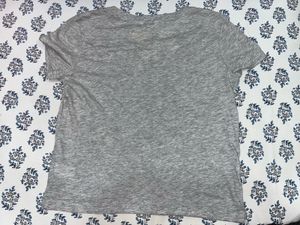Gray Embellished Tee