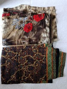 Floral Print Saree