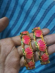 Gold Bangles (Set of 2)