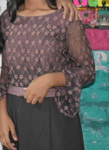 Elegant Lace Top Dress