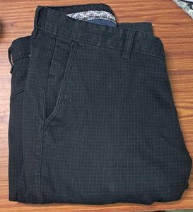 Men's Black Checkered Pants