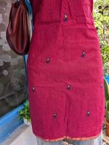 Pure Cotton Embroidered Kurta