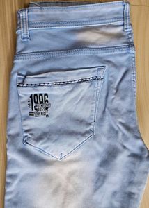 Light Blue Washed Denim Jeans