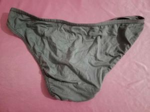🌫️ Tight Stretchy Grey Cotton Panty 🌫️