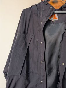 Black Double Zipper Hoodie Jacket