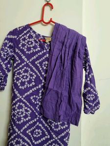 Bandhani Print Dress