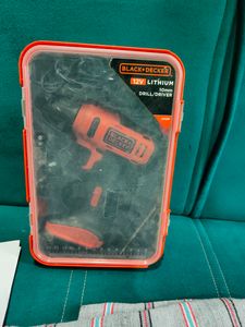 Black Decker 12v Lithium 10mm Drill + Driver