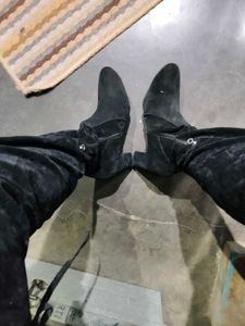 Black Suede Ankle Boots
