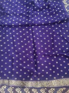 Elegant Purple Banarasi Silk Saree