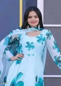 Floral Anarkali Kurta Set