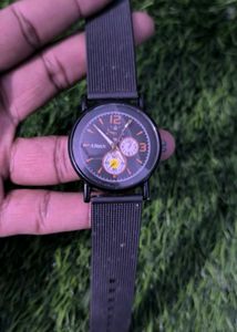 Analog Wrist Black Watch For Men(New)
